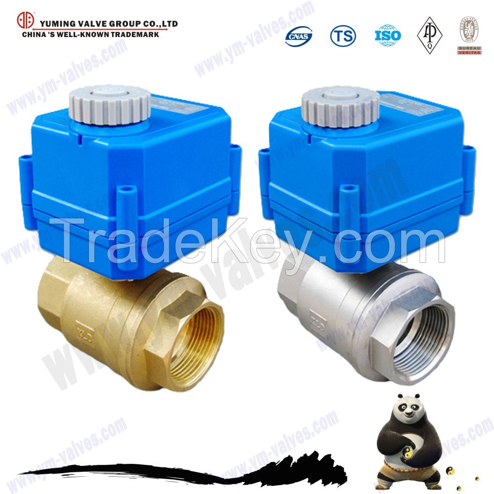 motorized brass ball valve and electric motor valve