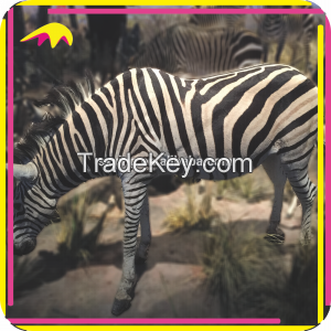 KANO5228 Amusement Park Artificial Life-Size Zebra Animal Statues