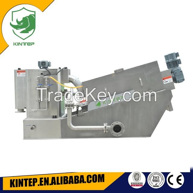 screw sludge dewatering machine for waste water treatment