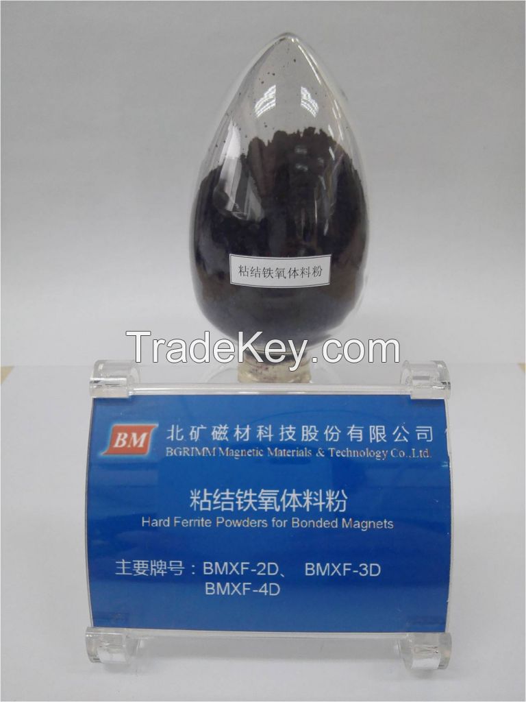 Isotropic magnetic ferrite powder for bonded magnet