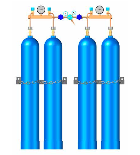 Oxygen manifold (2x2)