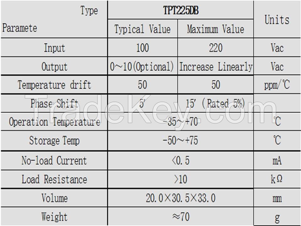 Transformer Model TPT225DB 