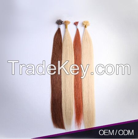 Most Popular U-Tip Clean And Soft 100% Natural Human Hair Human Hair Extension Keratin