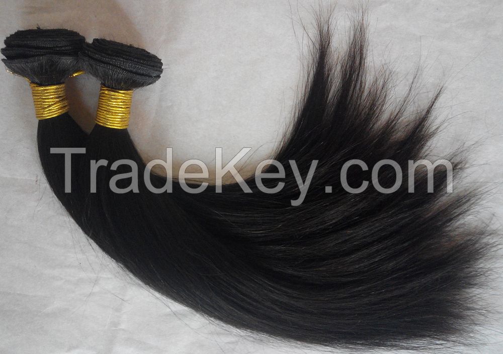 Brazilian human hair weft Straight hair 14inch