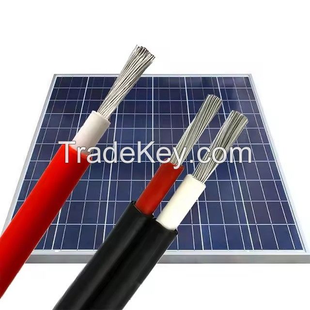 TUV certificated solar DC 10AWG 4mm2 6mm2 dc pv solar panel cable 10mm core pv1f solar cable