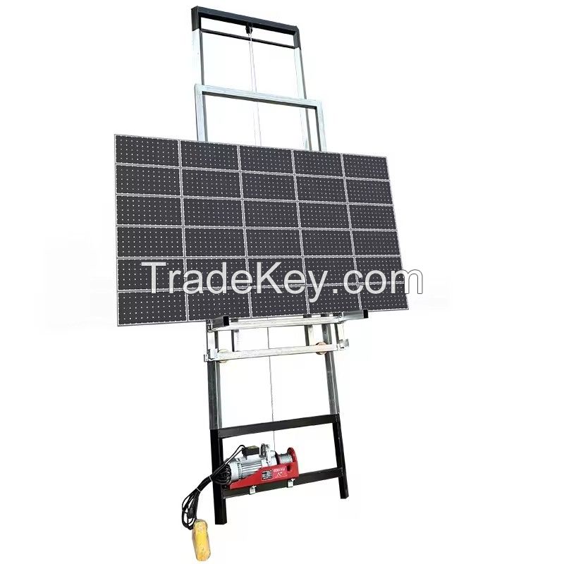 Solar Panels electric cargo lift Lifting Equipment Ladder Hoist 20M Height Solar Panel Lift for home electricity