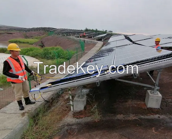 Solar Panel Cleaning Robot Automatic Machine Equipment Photovoltaic water dry Cleaning Robot