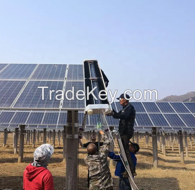 Solar Panel Cleaning Robot Automatic Machine Equipment Photovoltaic water dry Cleaning Robot