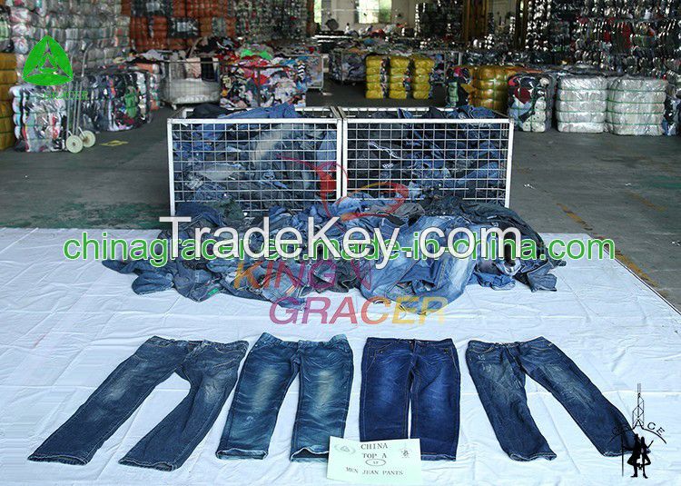 AAA used summer clothes man jeans wholesale