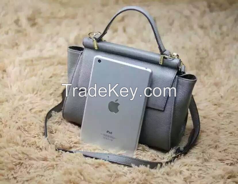 I-17 high quality pu genuine leather lady handbag wholesale factory OEM ODM