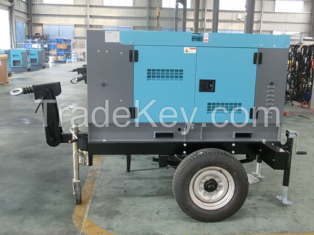 20kw Mobile Trailer Mounted KOFO Silent Diesel Generator Set 