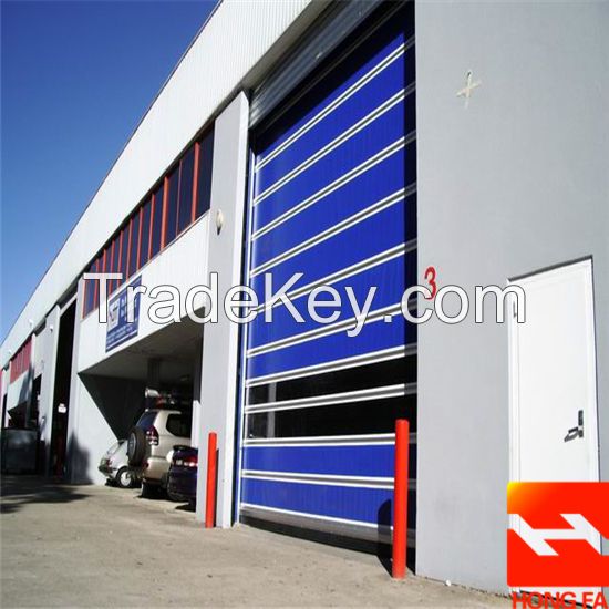 Clear Room High Speed Rolling Plastic Shutter Door