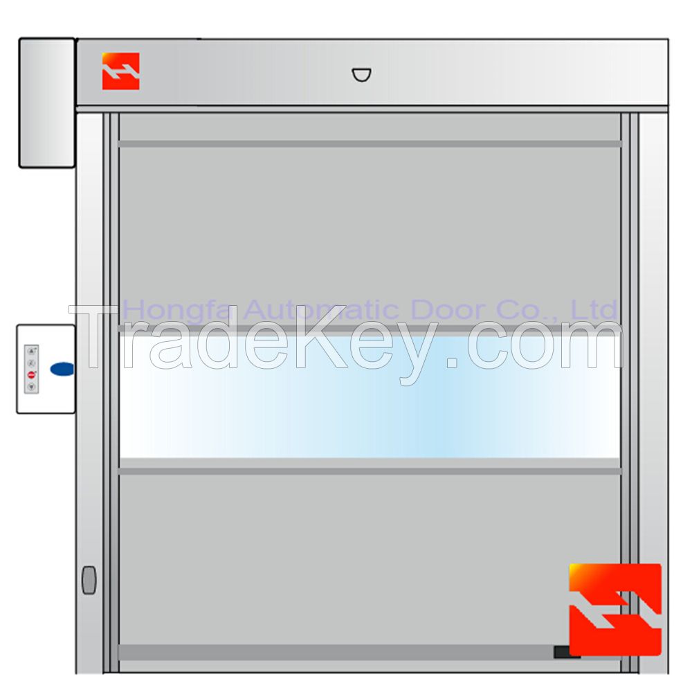 Transparent Polycarbonate Rapid Roller Shutter Door