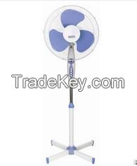 Cross base/round base good looking hot selling cheap stand fan with li