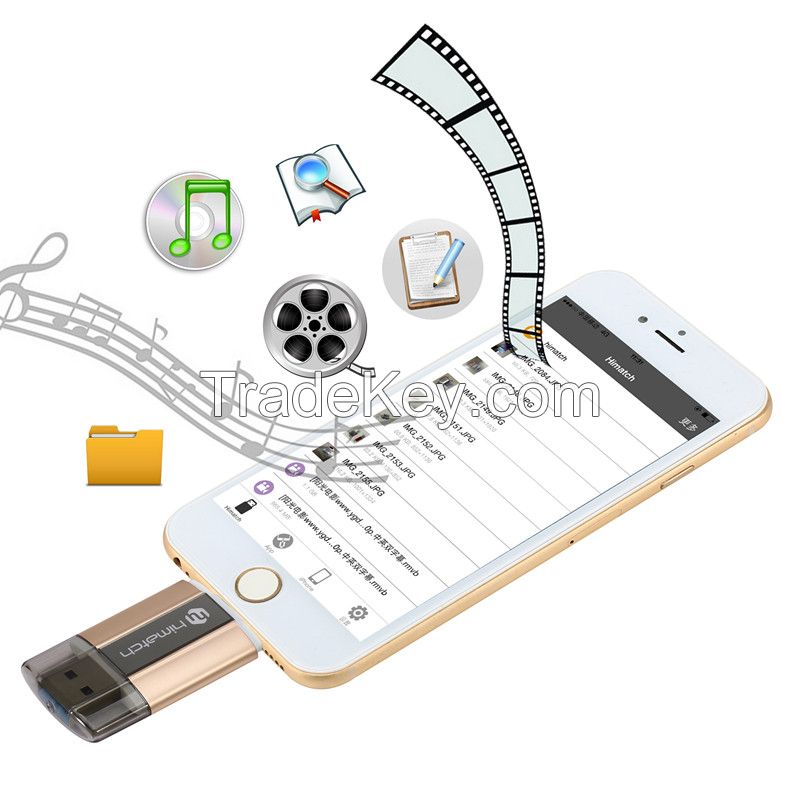 Himatch 16g/32g/64G/128g USB 3.0 and Lightning Connector/Interface Fla