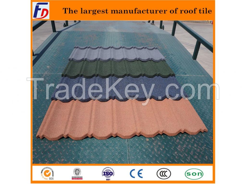 Stone Coated Galvanized Sheet Baikal Roof Tiles