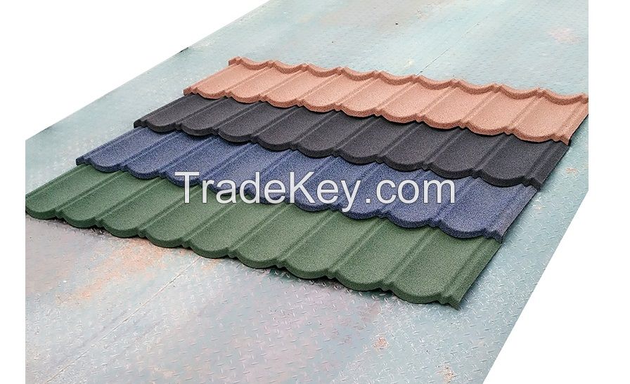 Stone Coated 9 Waves Classic Roof Tiles