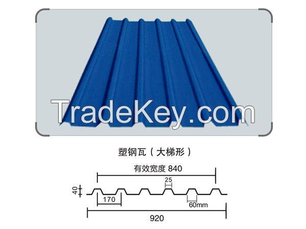 PVC Top Ridge Cover Tiles