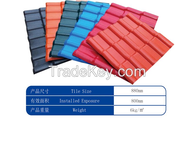 Free samples Synthetic Resin roofing Tiles