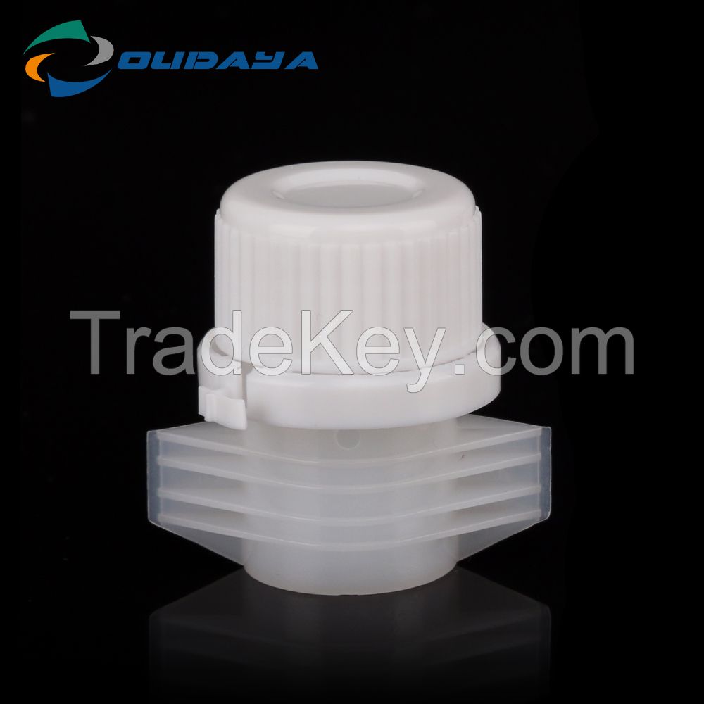 Spout cap for washing powder pouch