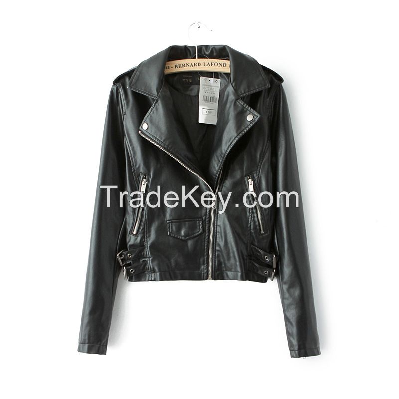 women's leather jacket outwear down