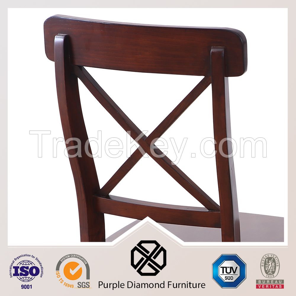 Cross Back Dining Chair X-Back Wood Chair Dining Chair