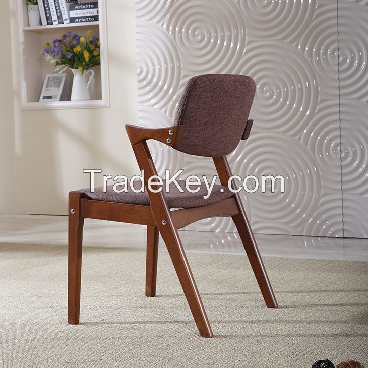 Dining Room solid wood Z shape side dining chair