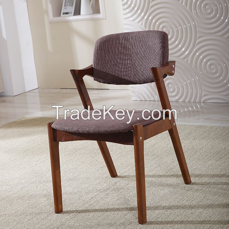 Dining Room solid wood Z shape side dining chair