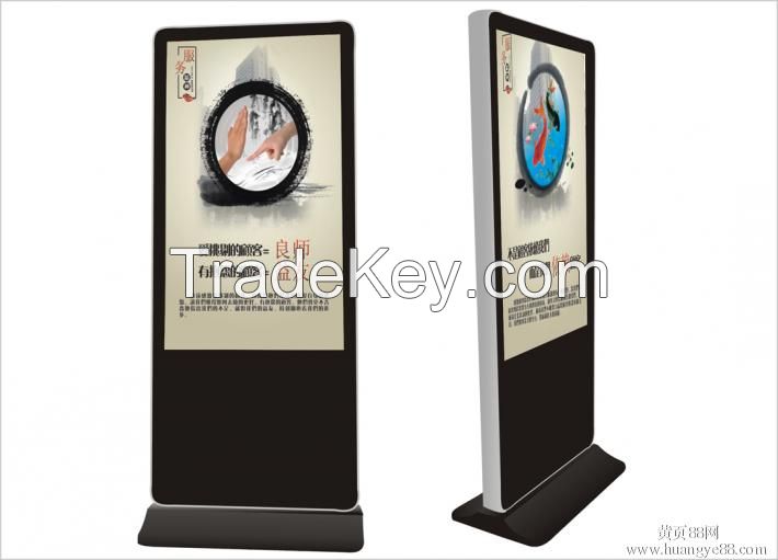 46" Free Stand dual screen lcd screen, double sided lcd advertising display, lcd advertising player,lcd digital signage	