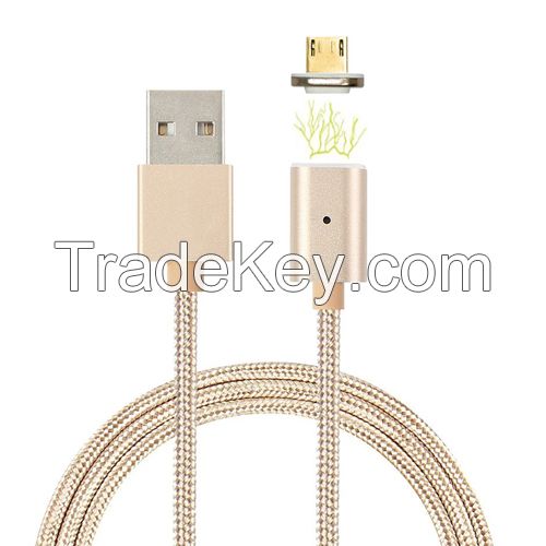 china 2016 new magnetic fast date charging cable usb Adapter Date Cable for Micro USB Android Tablets Samsung HTC and ect