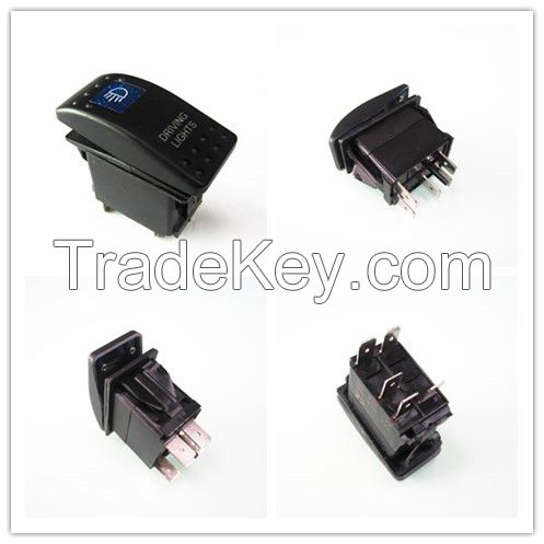 12v custom logo on-off light Rocker switch for Driving lights