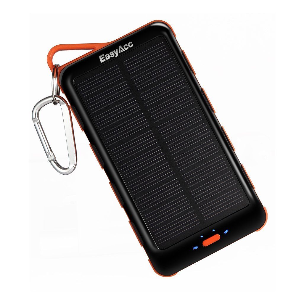 EasyAcc 15000mAh Solar Panel Power Bank