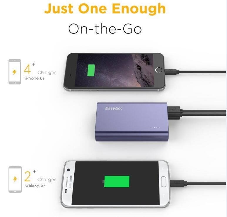 EasyAcc Quick Charge 3.0 External Battery Packs 10000mAh Power Bank