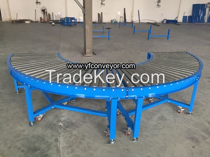Portable Gravity Roller Conveyor Assembly Line
