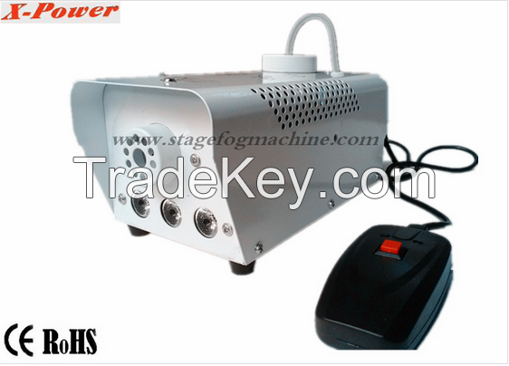 Portable Mini Stage LED Fog Machine With 3*1W RGBY LED X-025