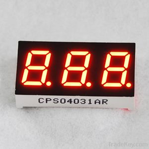 LED Seven Segment Display - three digit, 0.40