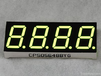 LED Seven Segment Display, Four Digit, 0.56