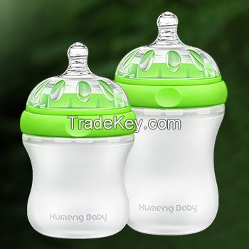 Kumeng Baby extra wide caliber silicone baby feeding bottle