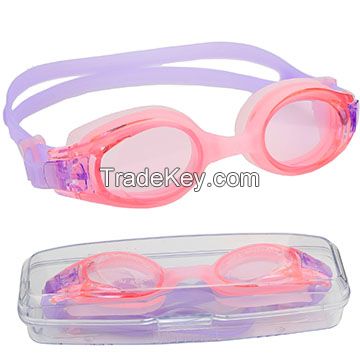 hot selling anti-fog customized junior swimming goggles with quickly buckle