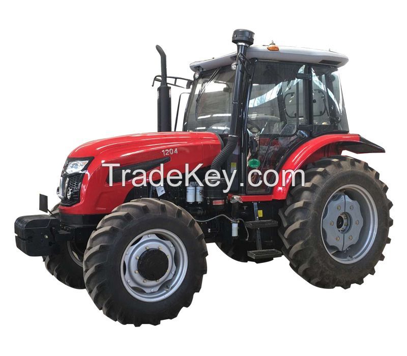 120hp 4WD Agricultural Multifunctional Big Farm Tractor Cab/Cabin Wheel Tractor New