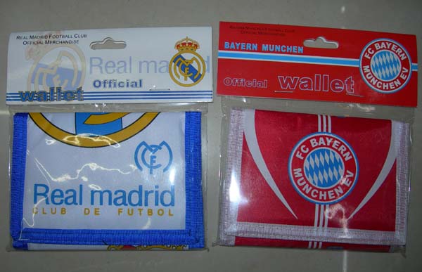 wallet,purse,burse,soccer team products,promotion gift