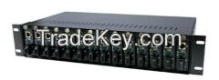 2U 14 slot media converter rack