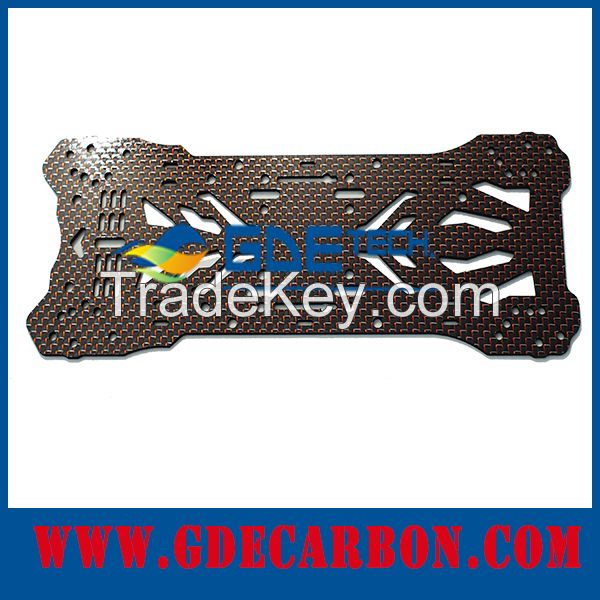 Drone carbon fiber CNC cutting parts, custom made 3k carbon fiber sheet