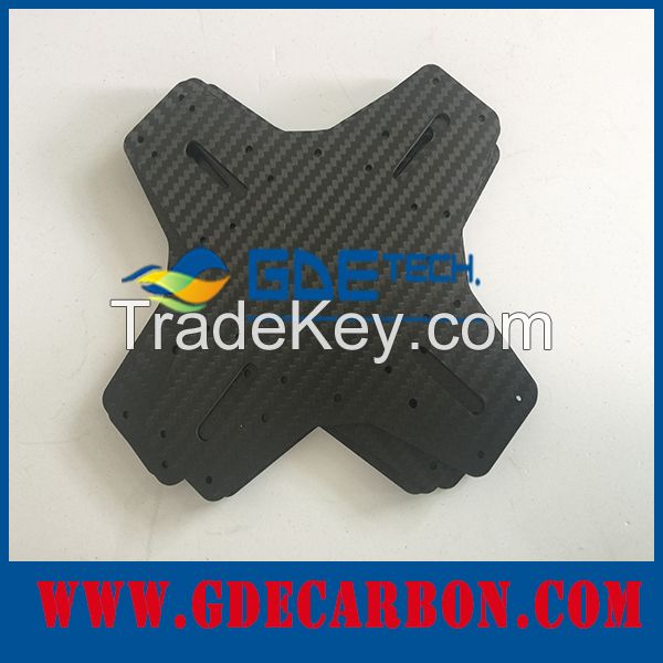 Drone carbon fiber CNC cutting parts, custom made 3k carbon fiber sheet