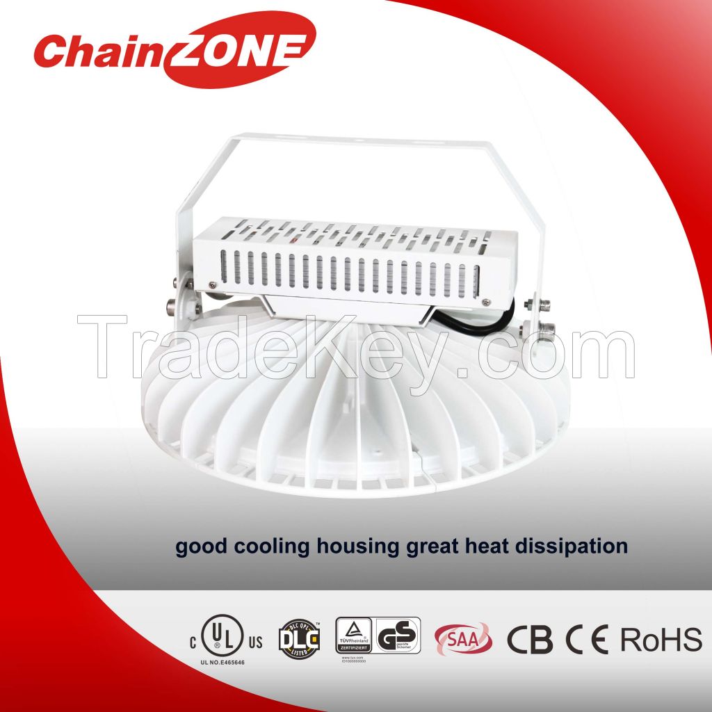 dimmable led high bay, UFO series with UL, DLC, CB, CE, ROHS, SAA, TUV