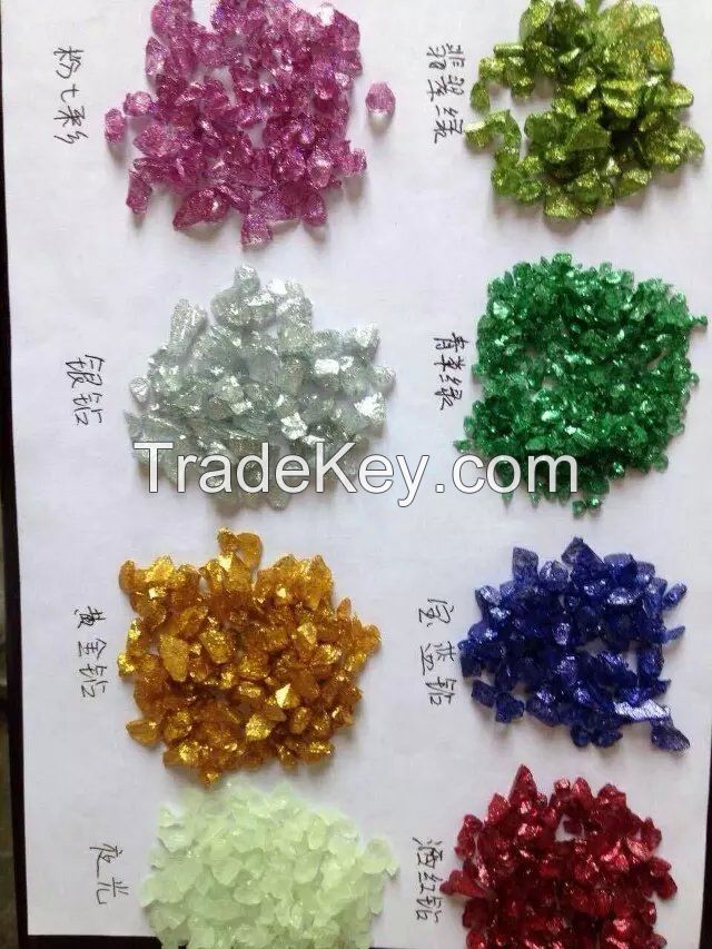 color crushed glass