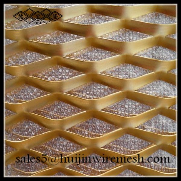 anping factory aluminum expanded metal sheet decorative mesh