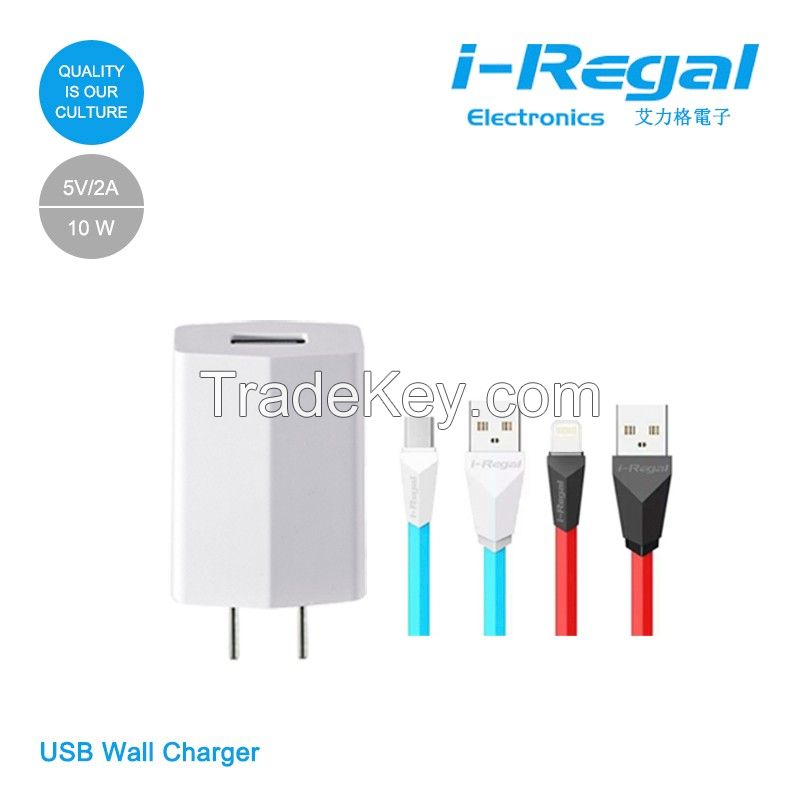 i-Regal IRG-UW25 Fashion Diamond shape US pin available USB wall charger