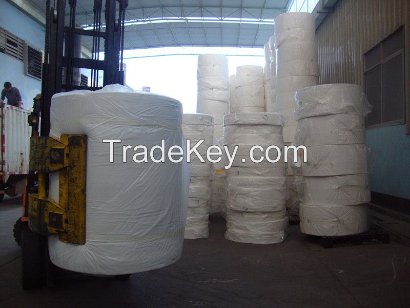 1-3 PLY 100% Virgin pulp parent jumbo roll toilet paper , facial tissue paper, sanitary napkin