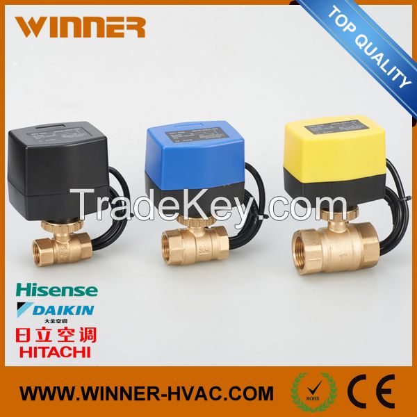 DC Motor 3 Way DN15 Electric Control Ball Valve